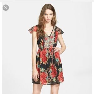 Band of Gypsies floral dress size Xs